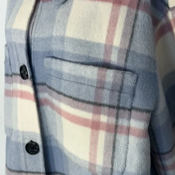 Rails Plaid Utility Jacket in Blue and Pink - Picture 4 of 12